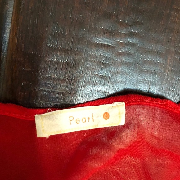 🌹🌹 Striped top with chiffon inset back 🌹🌹 - Picture 2 of 3